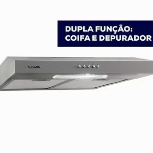 Depurador e Exaustor de ar Slim 60 Cm Prata Suggar