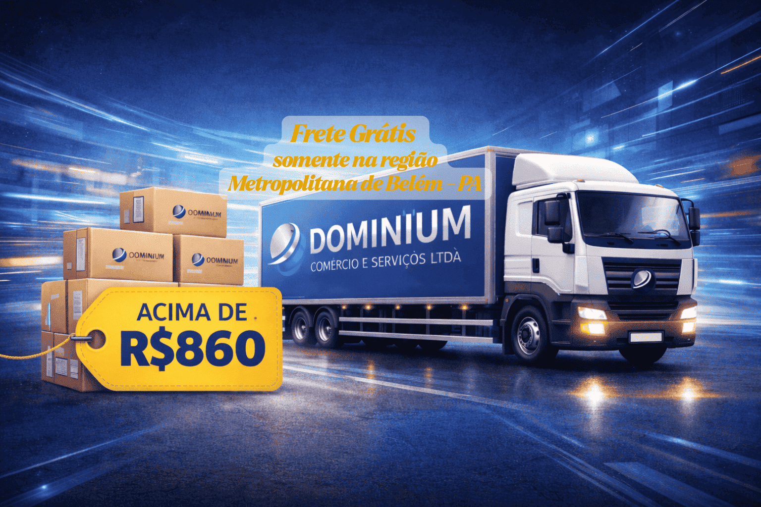 frete gratis somente na regiao de belem pa